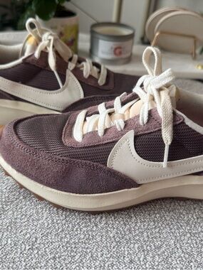 Nike Suede Sneakers in purple and white